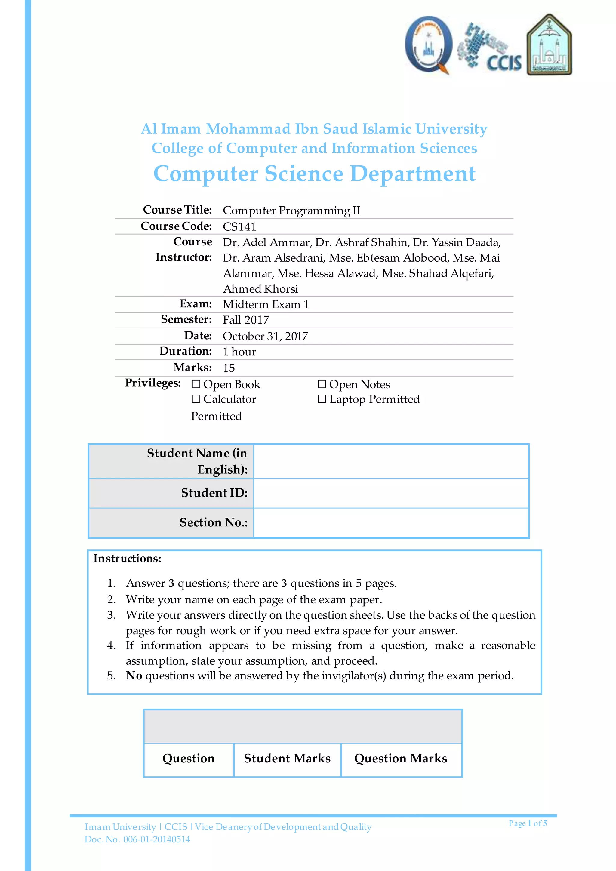 Cs141 Uci - h9chsft