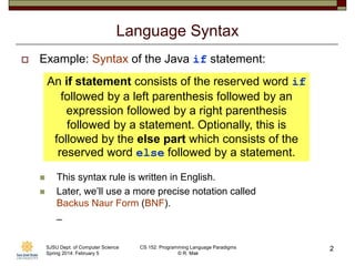 Programming Language Paradigms February.ppt | Programming Languages ...