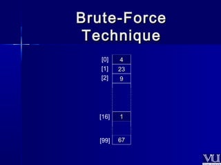 BBrruuttee--FFoorrccee 
TTeecchhnniiqquuee 
44 
2233 
9 
6677 
[0] 
[1] 
[2] 
[16] 
[99] 
11 
 