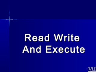 RReeaadd WWrriittee 
AAnndd EExxeeccuuttee 
 