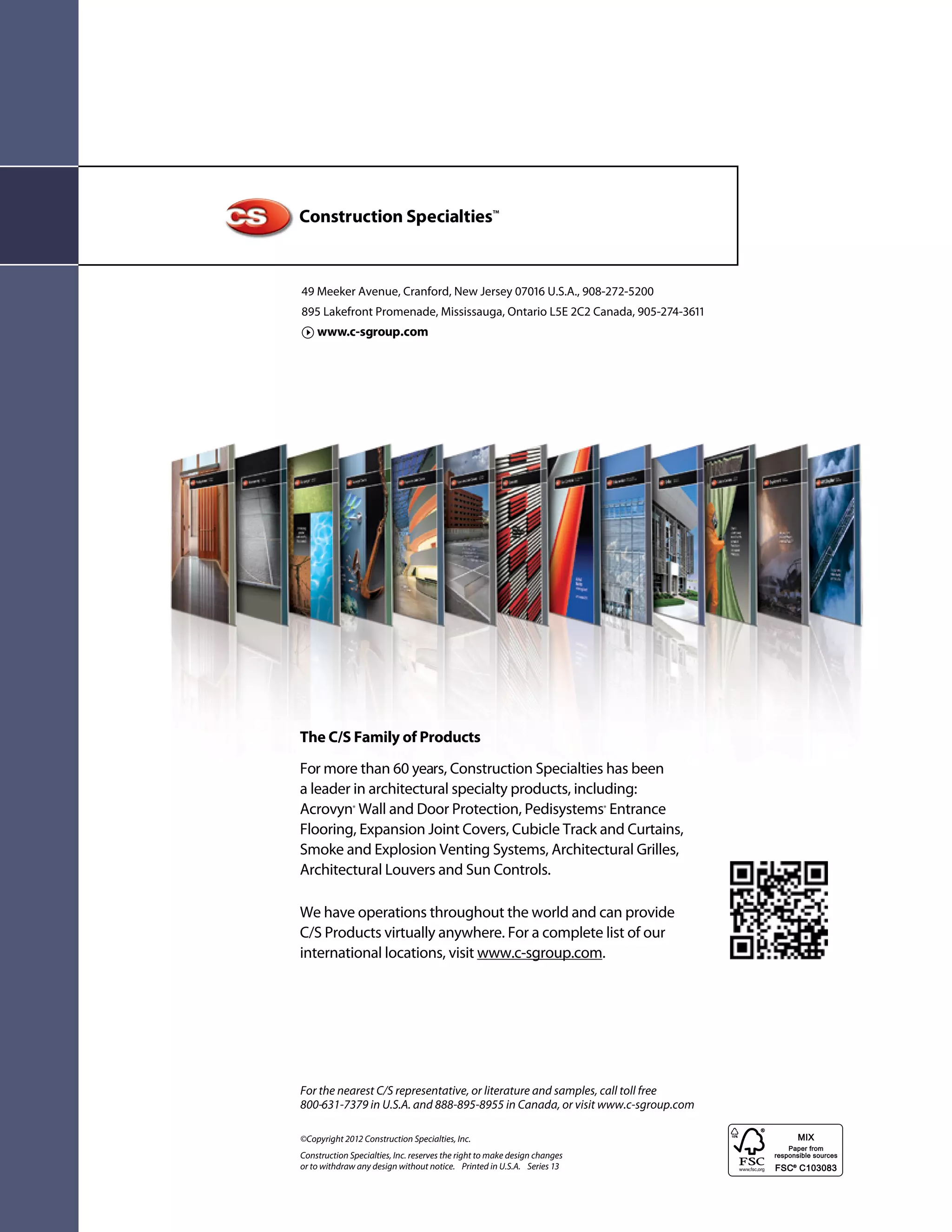 CS 2013 Architectural Grilles Catalog PDF