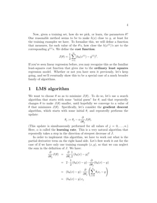 CS229 Machine Learning Lecture Notes | PDF | Technology & Computing