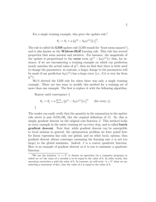 CS229 Machine Learning Lecture Notes | PDF | Technology & Computing