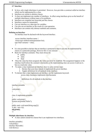 Cs2305 programming paradigms lecturer notes | PDF
