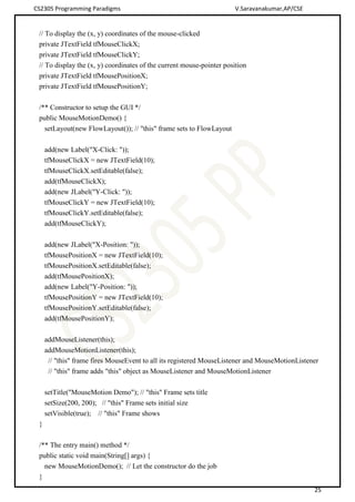 Cs2305 programming paradigms lecturer notes | PDF