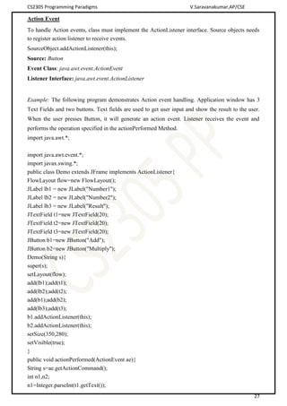 Cs2305 programming paradigms lecturer notes | PDF