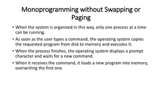 Comprehensive Overview of Memory Management in Operating Systems ...