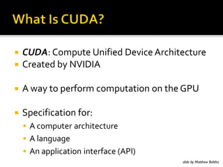[Harvard CS264] 03 - Introduction to GPU Computing, CUDA Basics | PDF