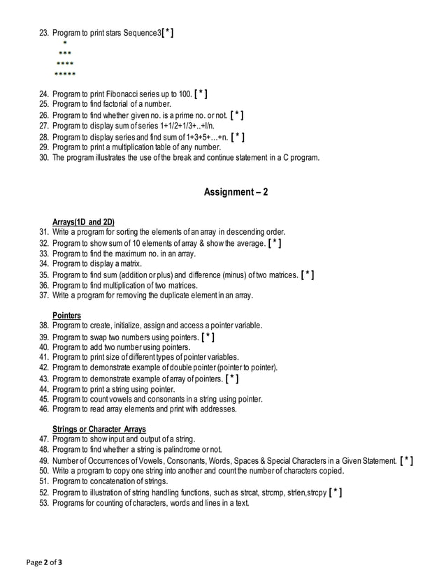 CS291(C Programming) assignment | PDF
