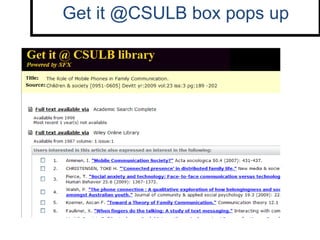 Searching
for
ArticLes
 