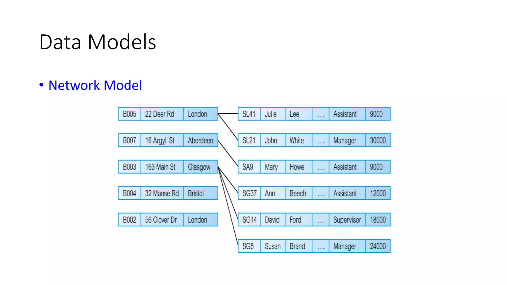 Data Models • Network Model 