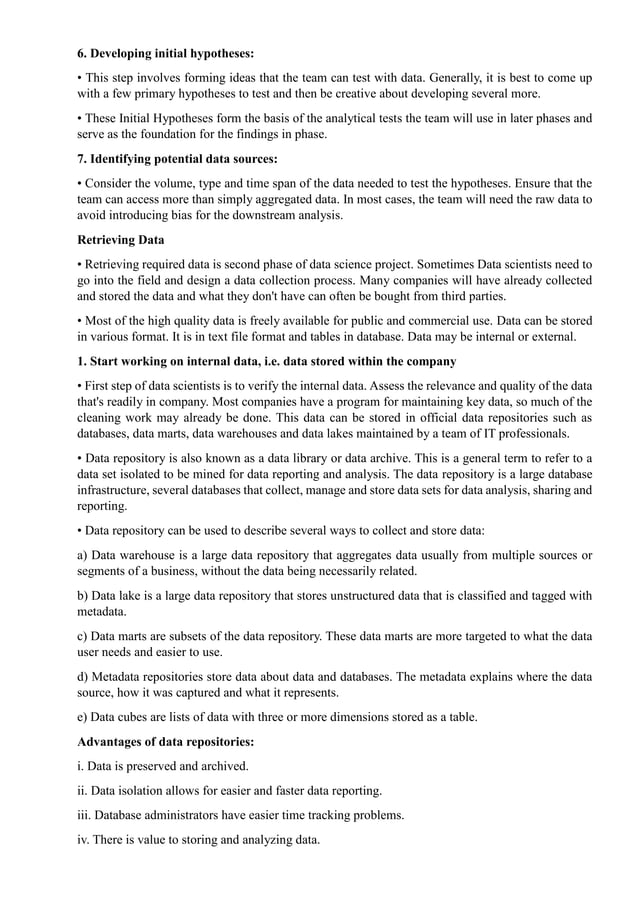 CS3352-Foundations of Data Science Notes.pdf | Databases | Computer ...