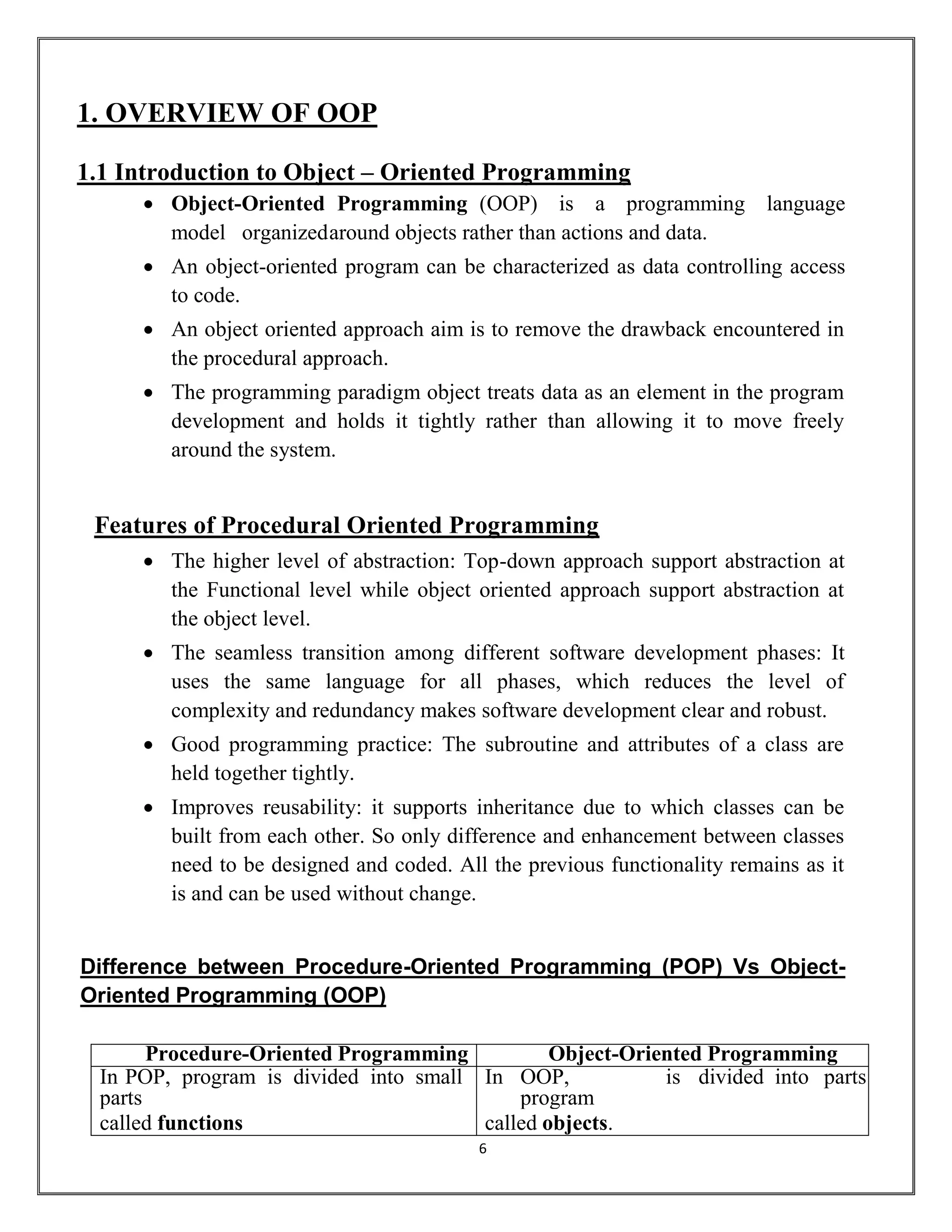 CS3391 -OOP -UNIT – I NOTES FINAL.pdf