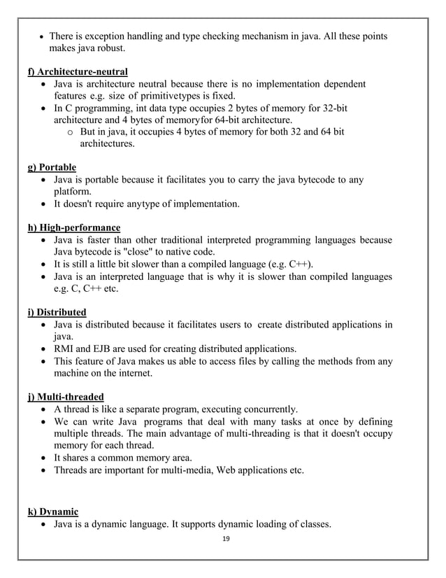 CS3391 -OOP -UNIT – I NOTES FINAL.pdf | Programming Languages | Computing