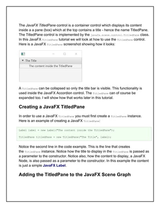 Tiledpane In Javafx CS3391 -OOP -UNIT – V NOTES FINAL.pdf