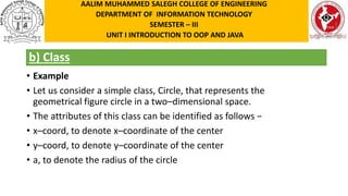 CS3391 OOP UT-I T3 FEATURES OF OBJECT ORIENTED PROGRAMMING | PPTX
