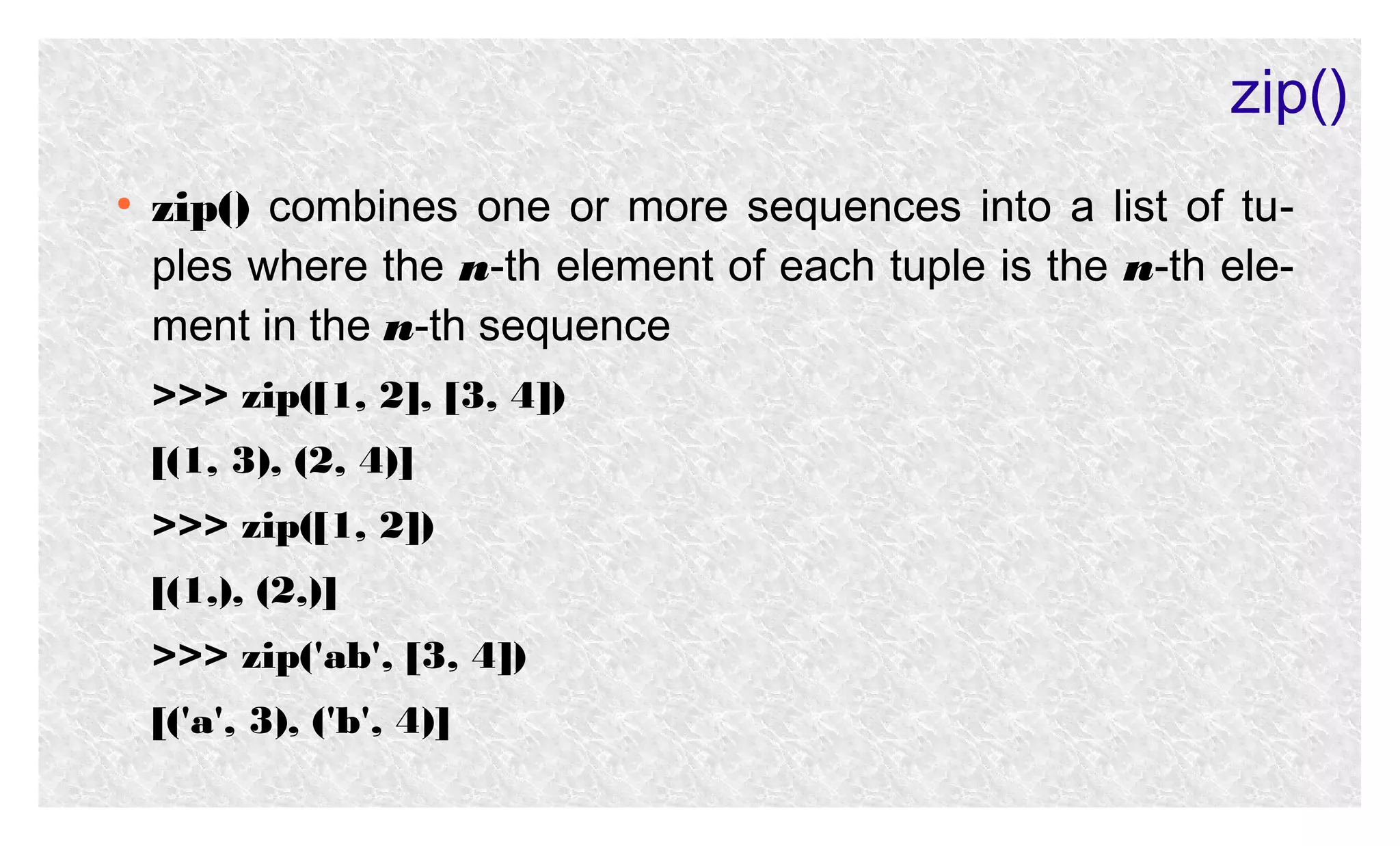 Python lecture 05 | PPT