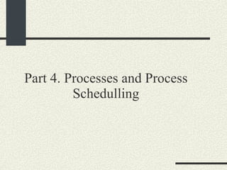 Part 4. Processes and Process Schedulling 