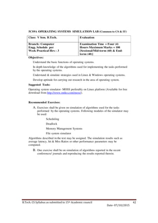 rtu cs branch syllabus | PDF