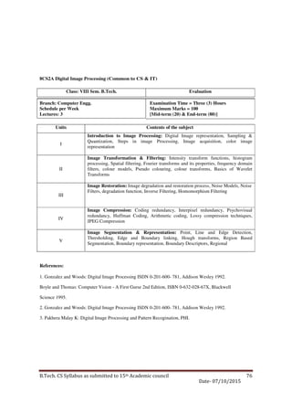 rtu cs branch syllabus | PDF