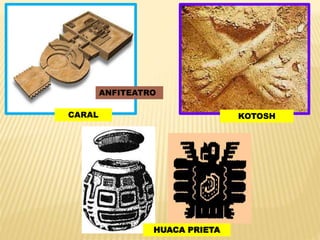 CARAL
ANFITEATRO
KOTOSH
HUACA PRIETA
 