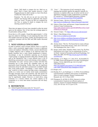 Sarcasm Detection | PDF