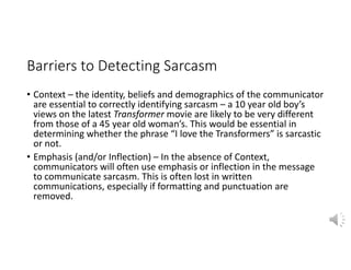Sarcasm Detection Slides | PDF