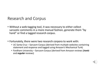 Sarcasm Detection Slides | PDF