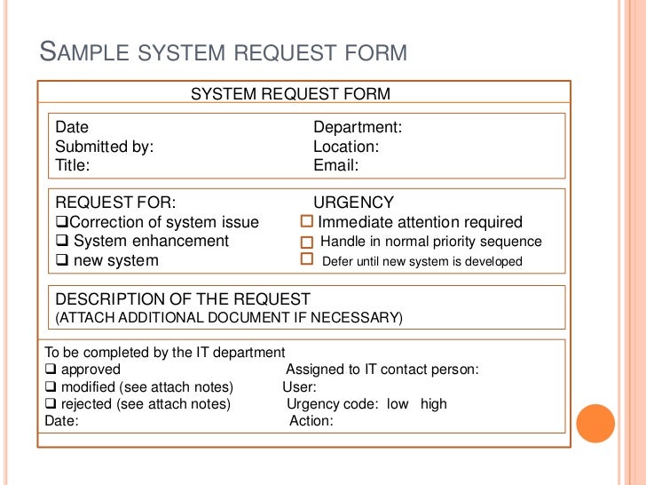 system request assignment