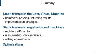Compiler Construction | Lecture 12 | Virtual Machines | PPT