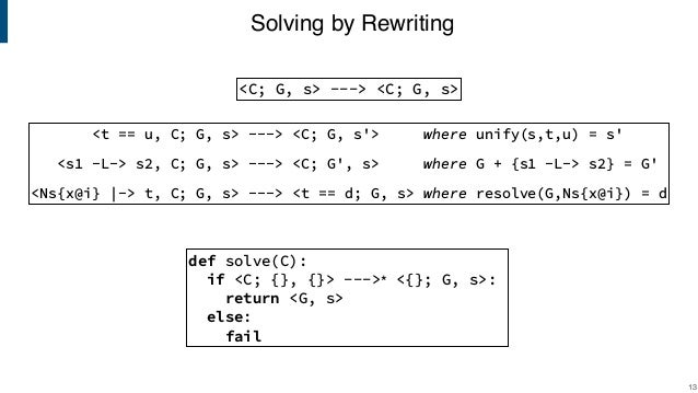 Compiler Construction Lecture 9 Constraint Resolution