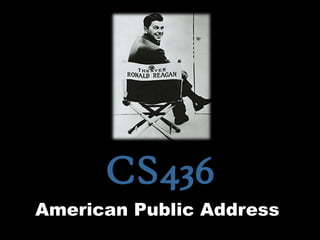CS436
American Public Address
 