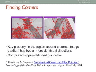 CS4495-Features1.pdf Harris corner detection | PDF