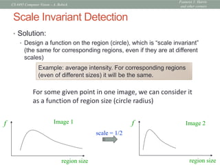 CS4495-Features1.pdf Harris corner detection | PDF