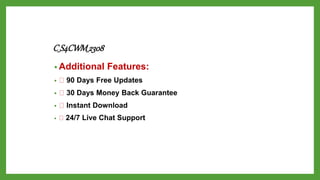 cs 2308 exam i review. - ppt download Images High... Latest 2023 C_S4CWM_2308 Questions Answers PDF Guide.pptx
