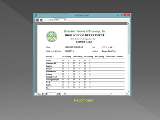 Report Card
 