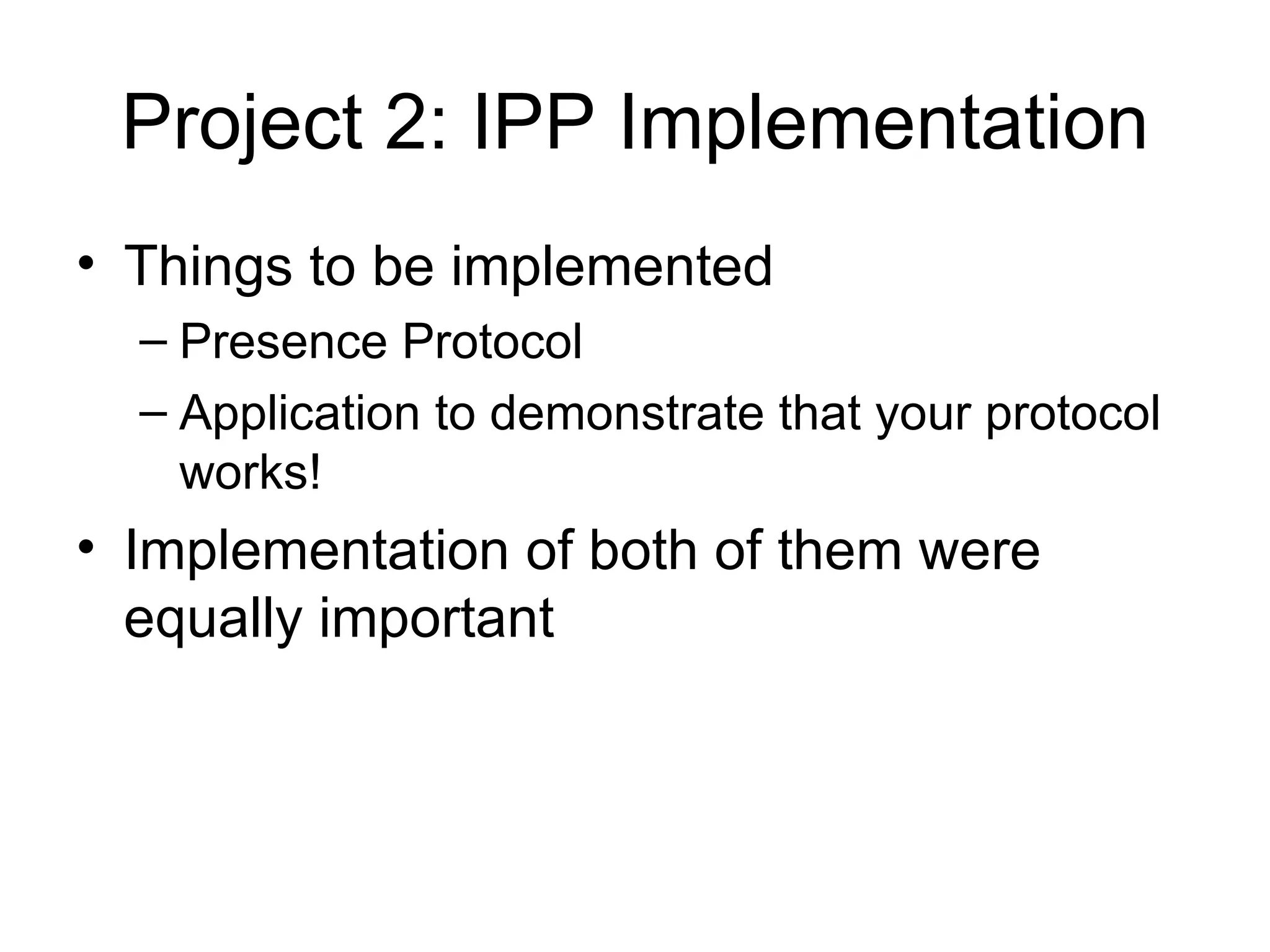 CS521 Network Architecture II : Project Review | PPT