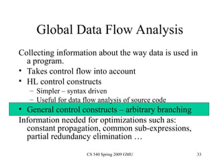 Presentation on code optimization for compiler design | PPT