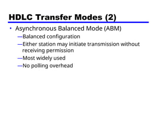 High Data Link Control Protocol in Data Link Layer | PPT