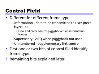 High Data Link Control Protocol in Data Link Layer | PPT