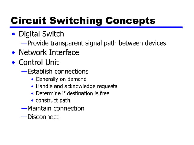 Circuit and Packet Switching Methods Presentation | PPT | Computer ...