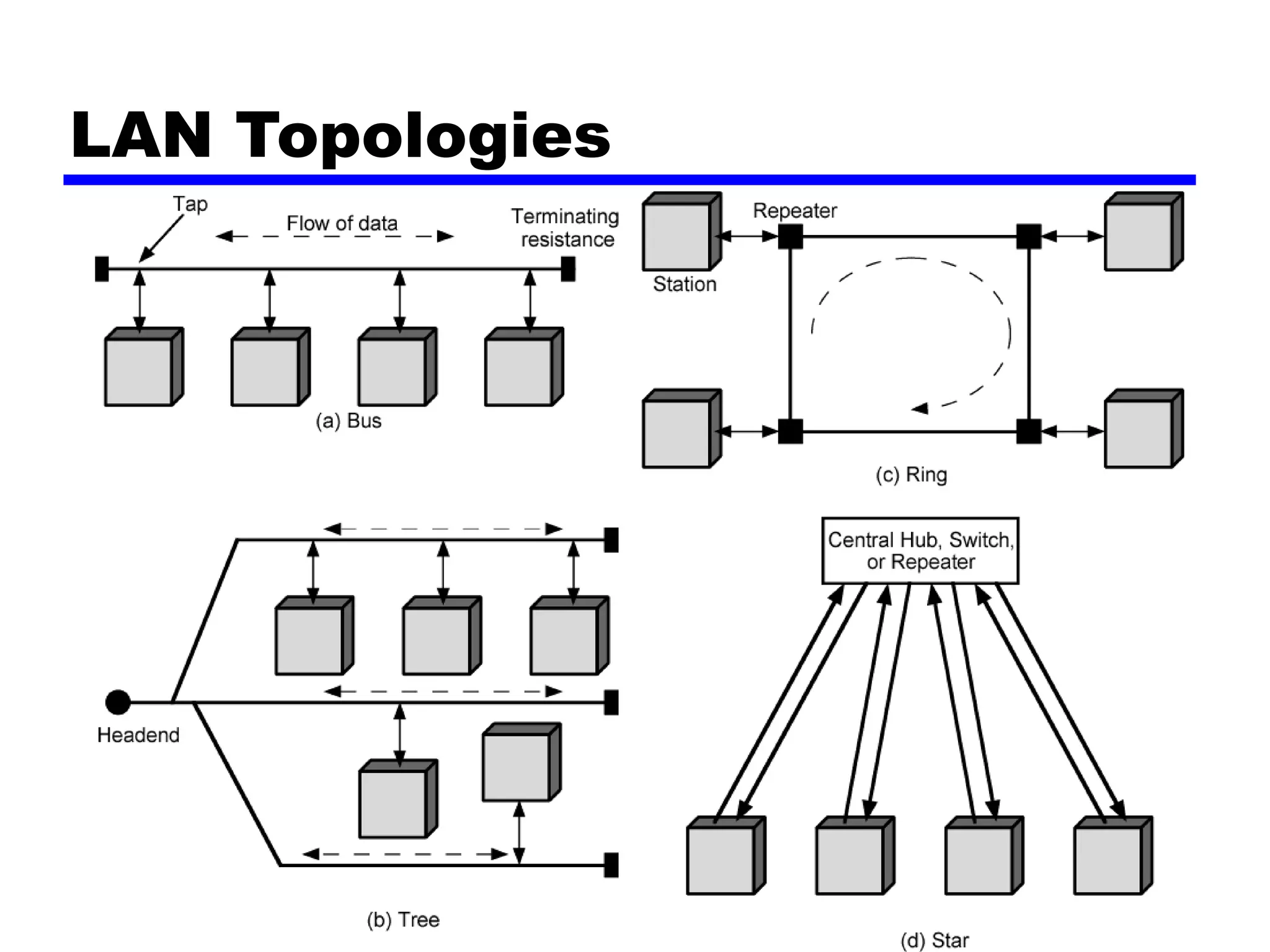LAN Topologies
 