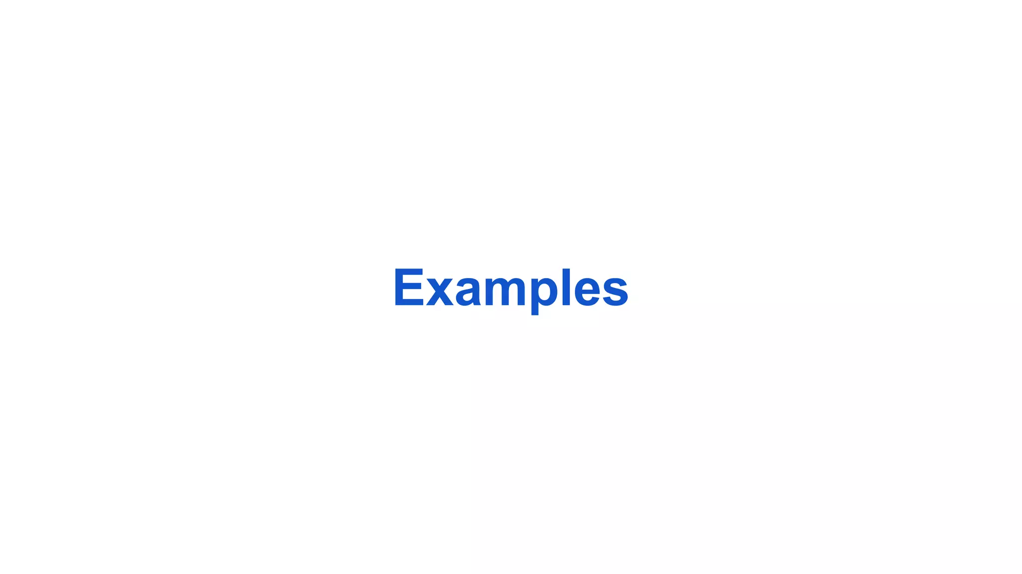 Examples 