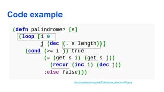 Introductory Clojure Presentation | PDF