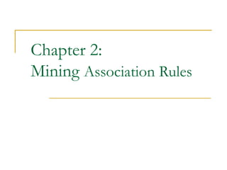 Association rule mining used in data mining | PPT