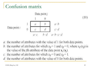 CS583, Bing Liu, UIC 49
Confusion matrix
 