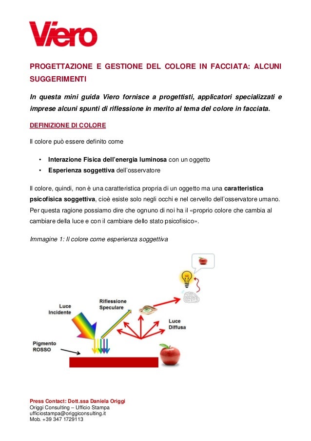 Progettazione E Gestione Del Colore In Facciata