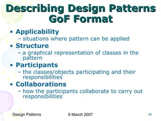 CS6201 Software Reuse - Design Patterns | PPT