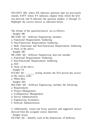 Cs633 formal research report or qa the final exam is due xxxx2 | DOCX
