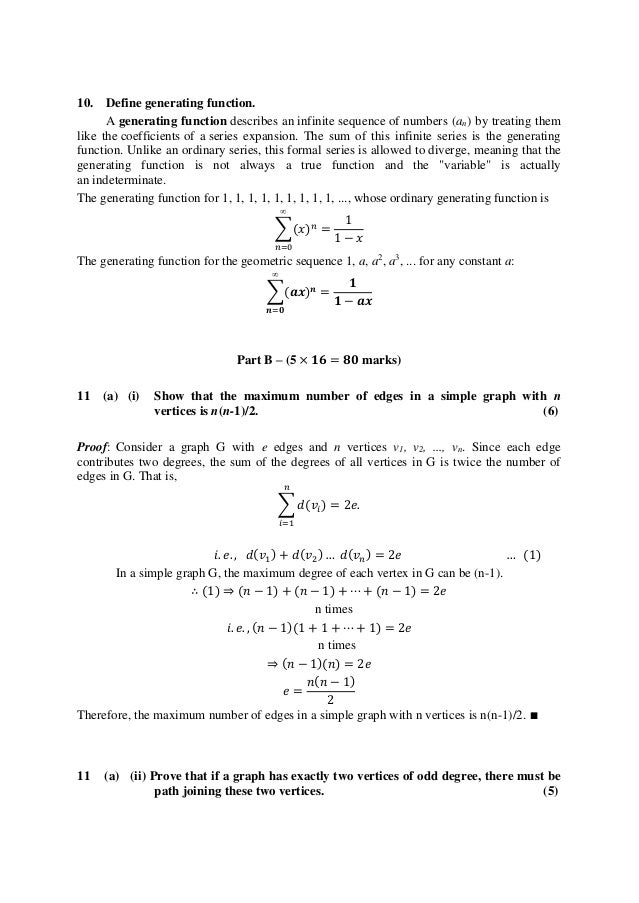 Cs6702 Graph Theory And Applications Anna University Question Paper A